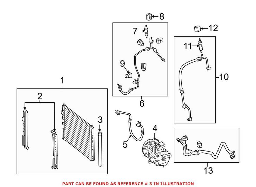 Mercedes A/C Receiver Drier 2228350200